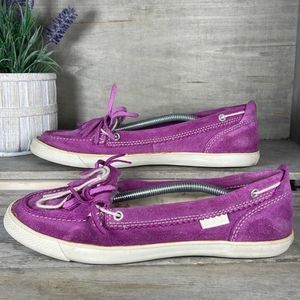 Converse Leather Magenta Moccasins Loafers Shoes